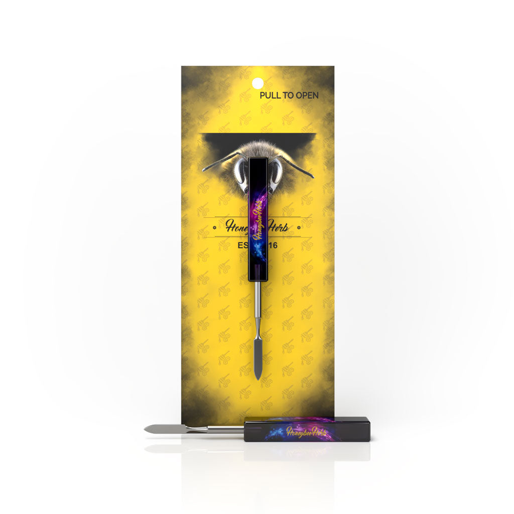 Honeybee Herb Cosmic Resin Dab Tool - Flat/Knife Tip, Multiple Colors