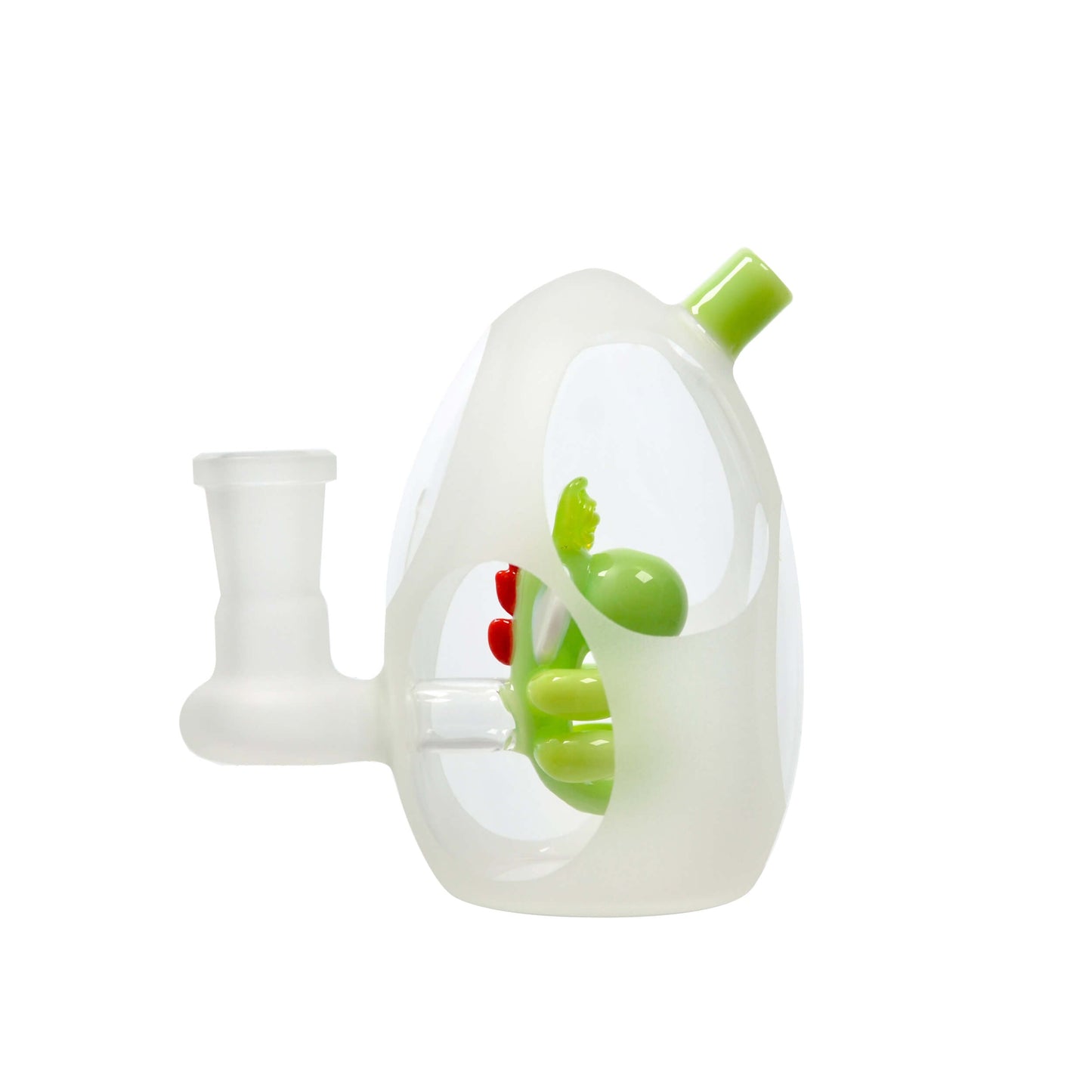 Glassic Frosted Dino Egg Bubbler