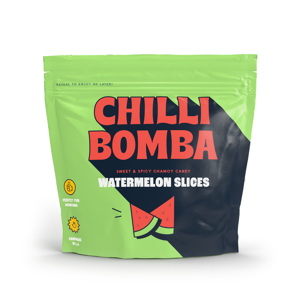 CHILLY BOMBA Spicy Watermelon Slices - Sweet & Fiery Snack, 8oz