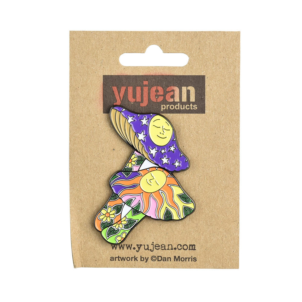 Dan Morris Mushrooms Enamel Pin | 2" x 1.74"