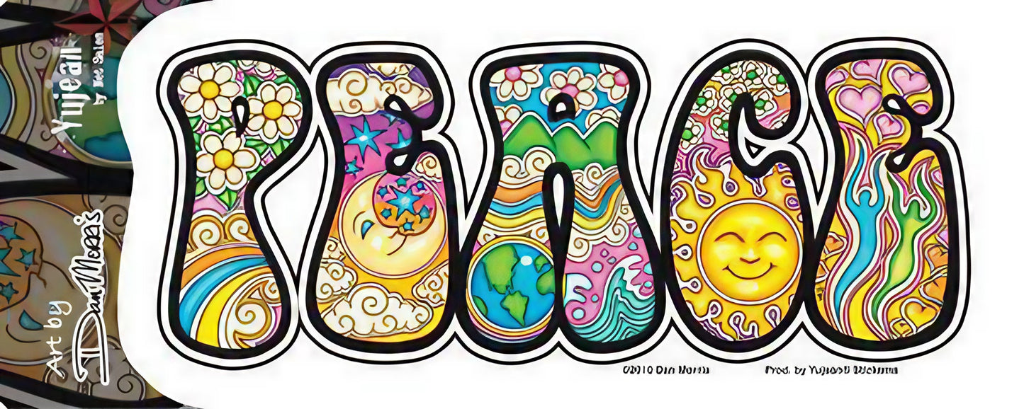 Dan Morris Peace Indoor/Outdoor Sticker