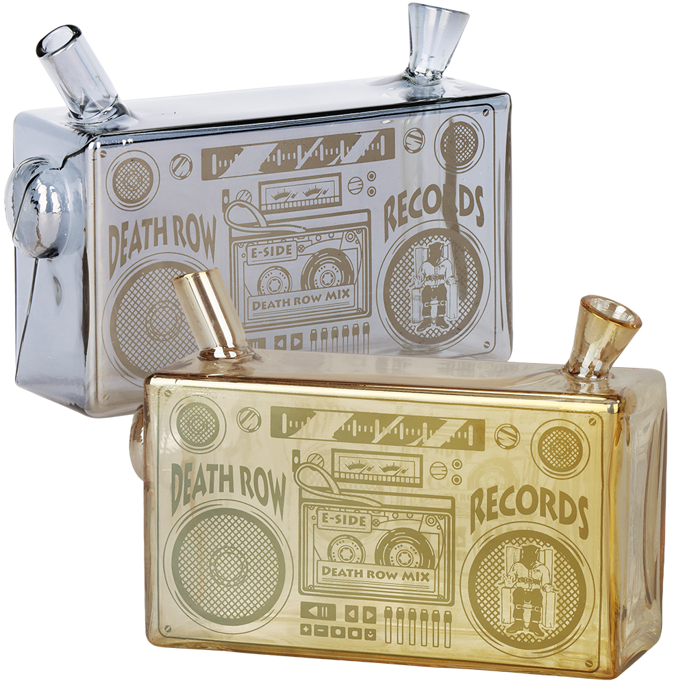 Death Row Records Boom Box Glass Blunt Bubbler | 5"