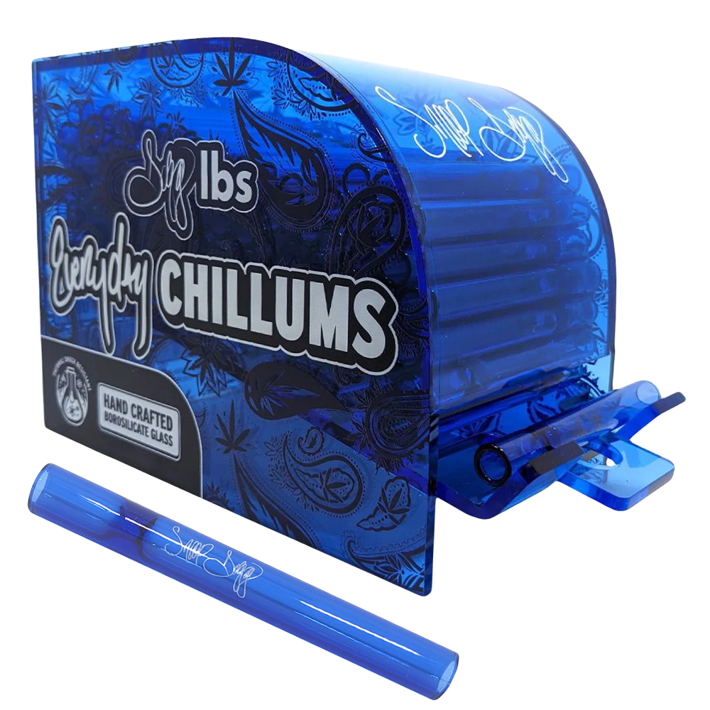Dogg Lbs Everyday Glass Chillums with Dispenser | 4" | 100ct Display