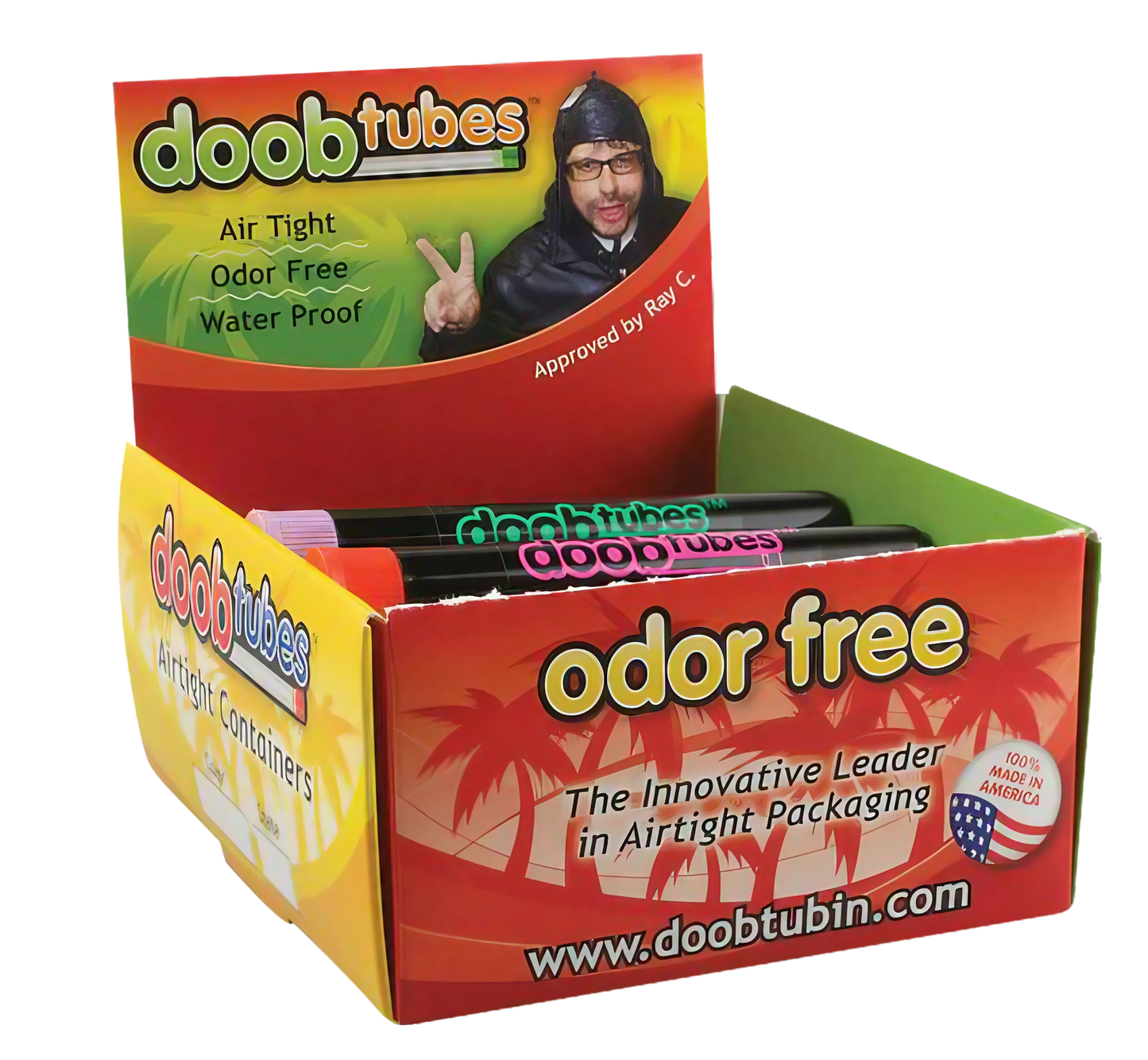 DoobTubes Airtight Joint Holders - 25 Pack Bulk, Odor-Proof & Waterproof