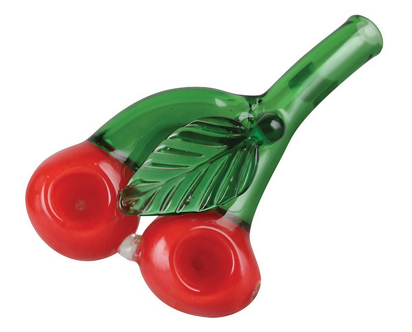 Double Cherry Glass Spoon Pipe