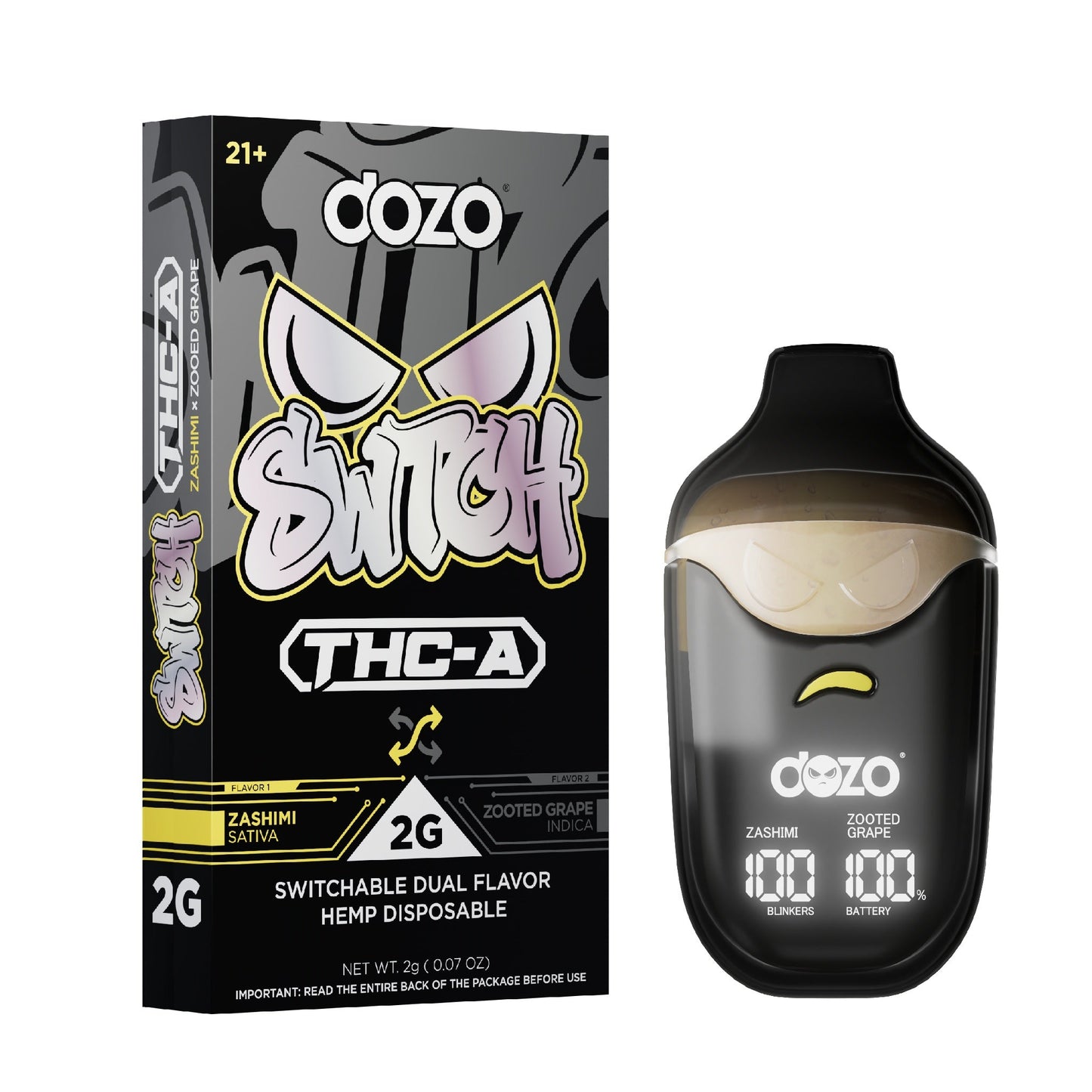 Dozo Switch THC-A Dual Flavor Device - 2000mg