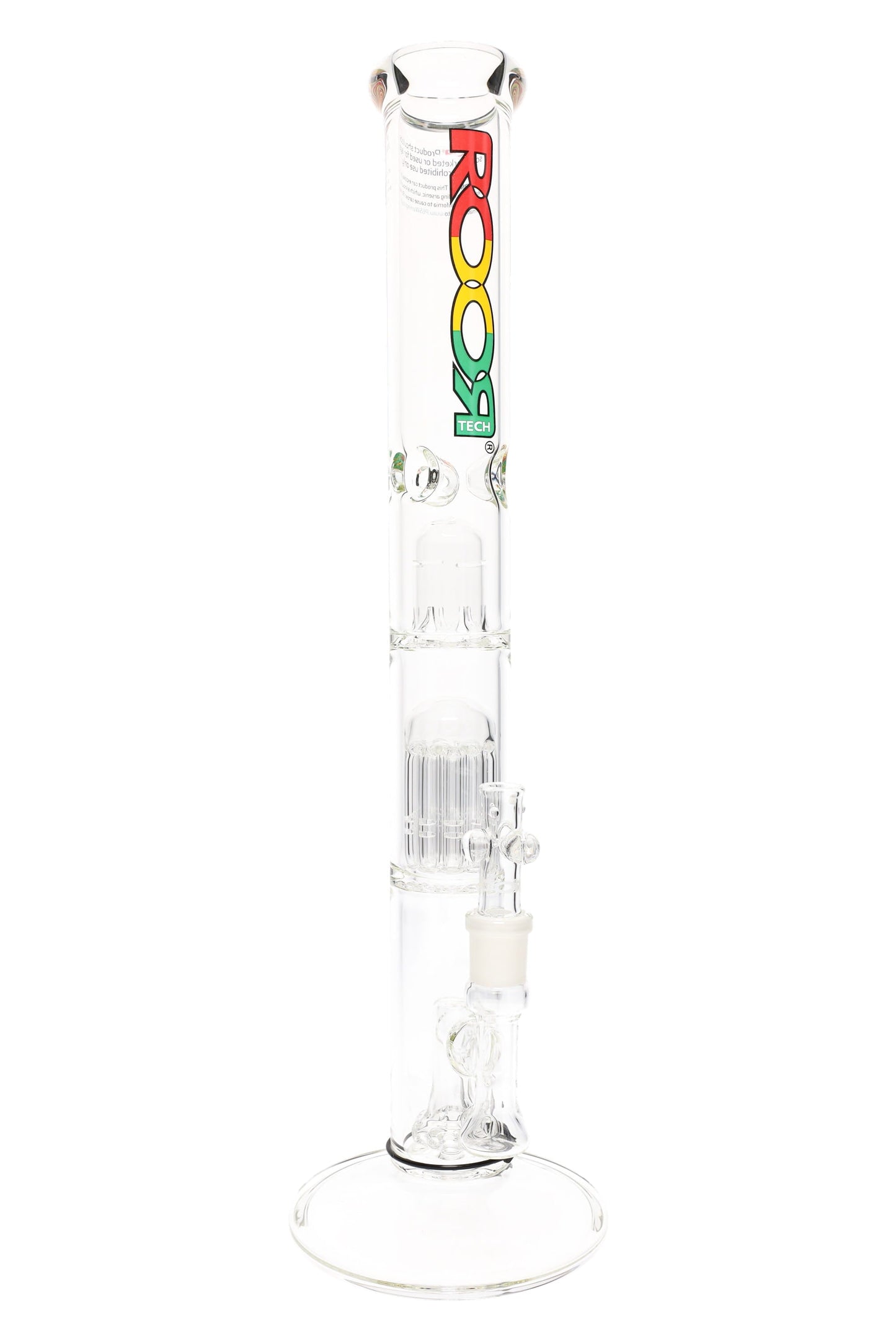 ROOR Tech Stemless Straight Tube Bong – Multi Percs – 18″ – 5mm