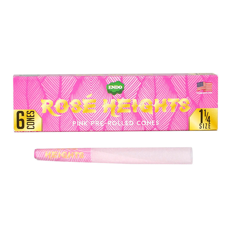 Rose Heights Pink Pre-Rolled Cones 24pc - Easy Fill, Slow Burn