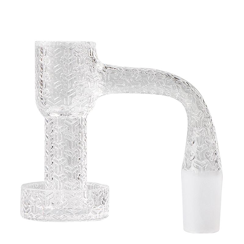 The Stash Shack Artistic Etched Quartz Terp Slurper with Full Weld Design