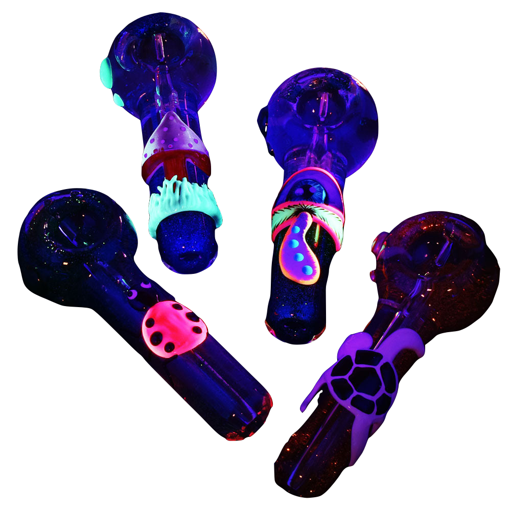 Freezable Glycerin Glitter Glow Spoon Pipe