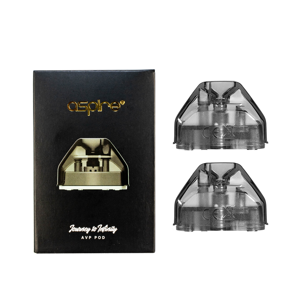 AVP Aspire Replacement Pods 2-Pack - 2.0/3.5mL Options w/ Mesh & Ceramic Coils