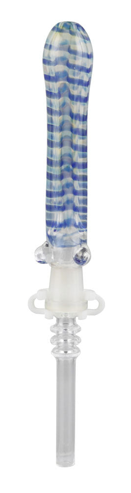 Glass Dab Straw w/ Quartz Tip - 6.5" / Asst. Colors
