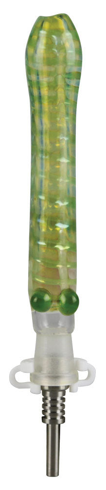 Glass Dab Straw w/ Titanium Tip - 6"