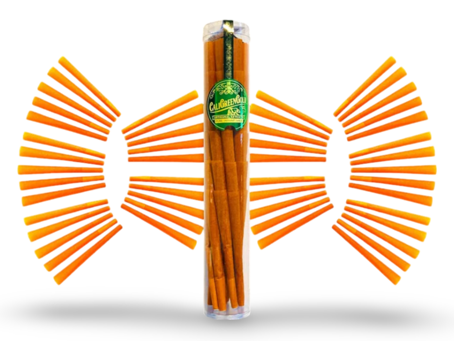CaliGreenGold Goji Berry Infused King Cones 60-Pack with Bamboo Tool & Humidity Pack