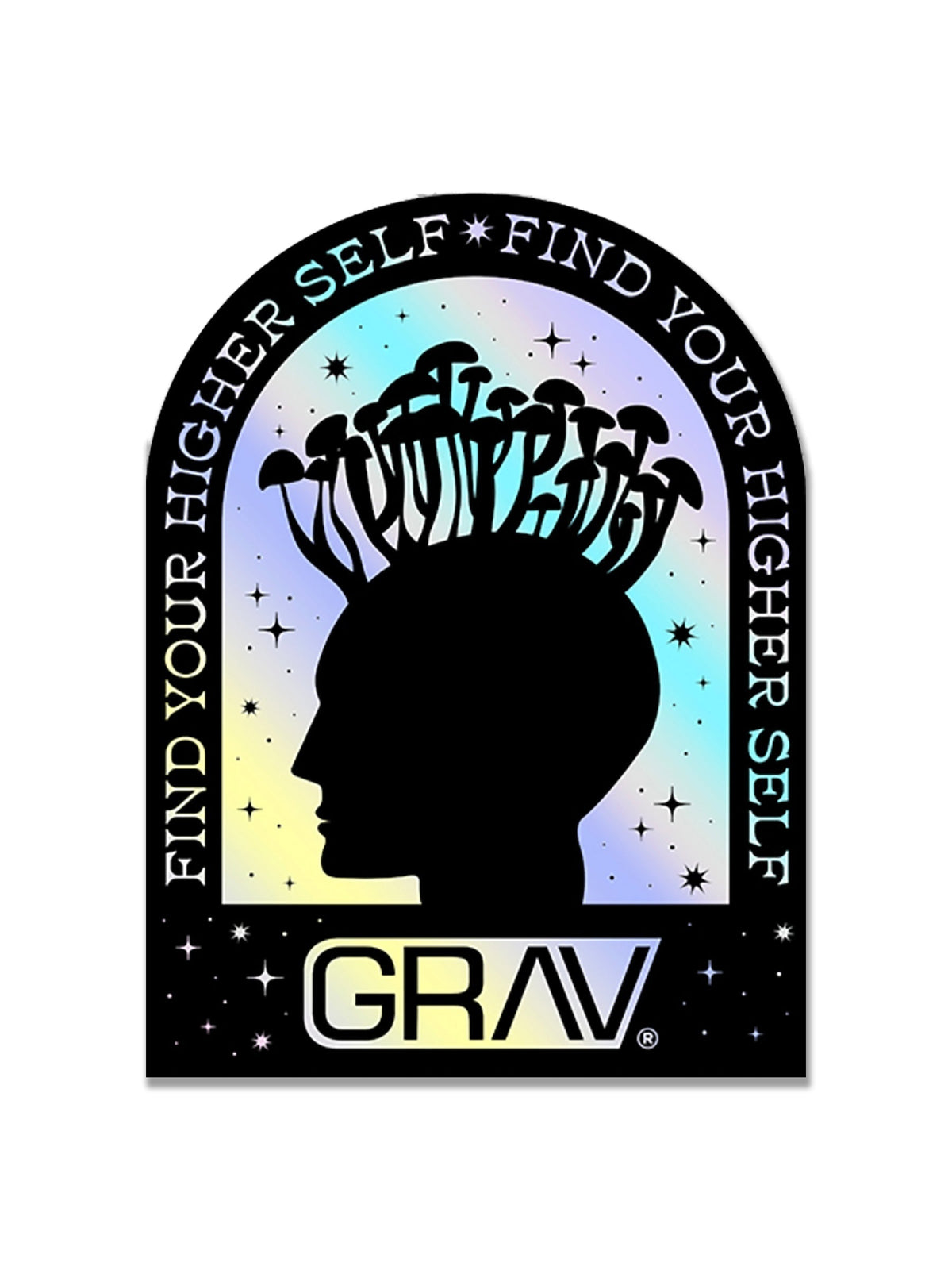 GRAV Hologram Sticker - Pack Of 5