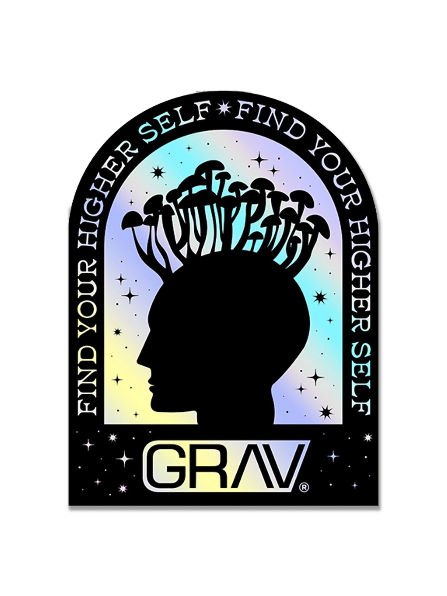GRAV Hologram Sticker - Pack Of 5