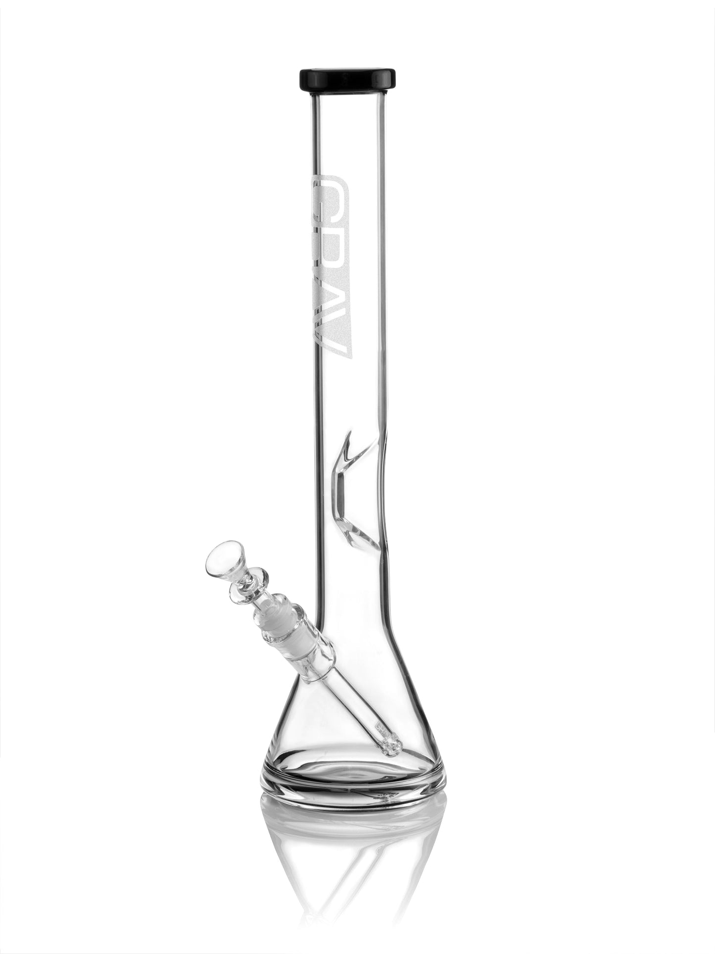 GRAV Large, Black Accent Beaker Base Water Pipe