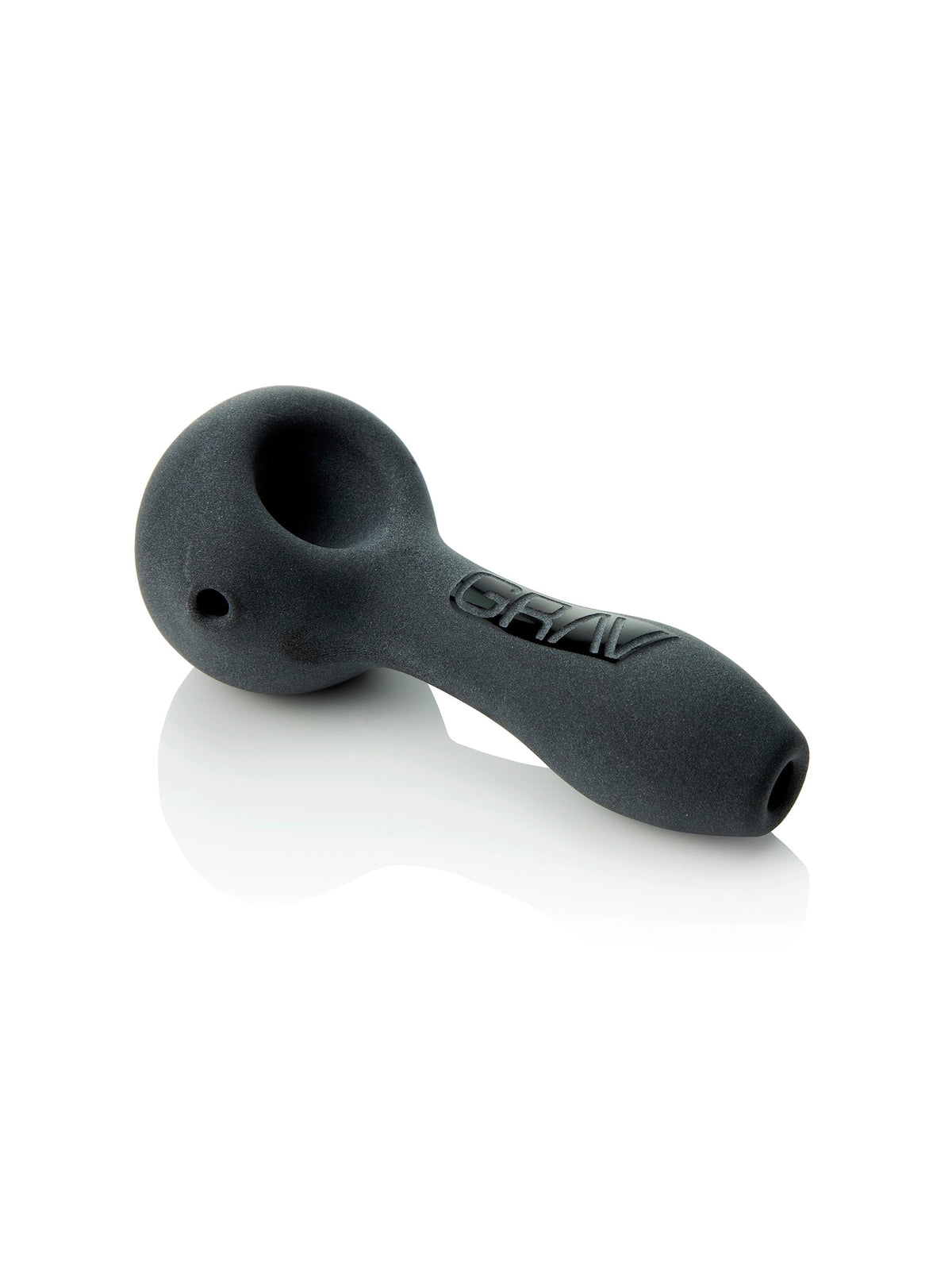 GRAV Sandblasted Spoon Pipe 4" Borosilicate Glass - Variety of Colors