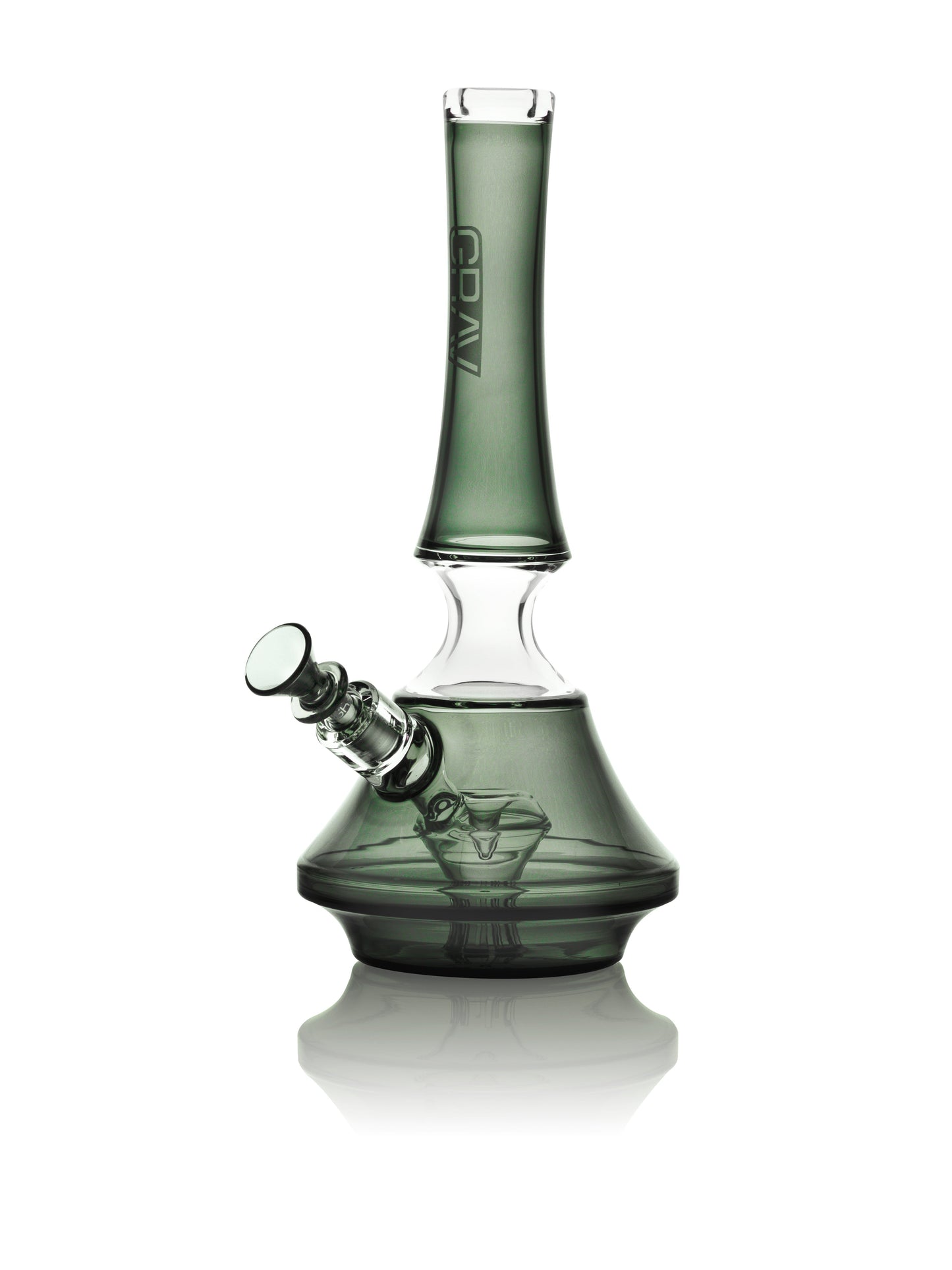GRAV Smoke Empress 13" Beaker Bong with Diamond Perc - Smoke Grey