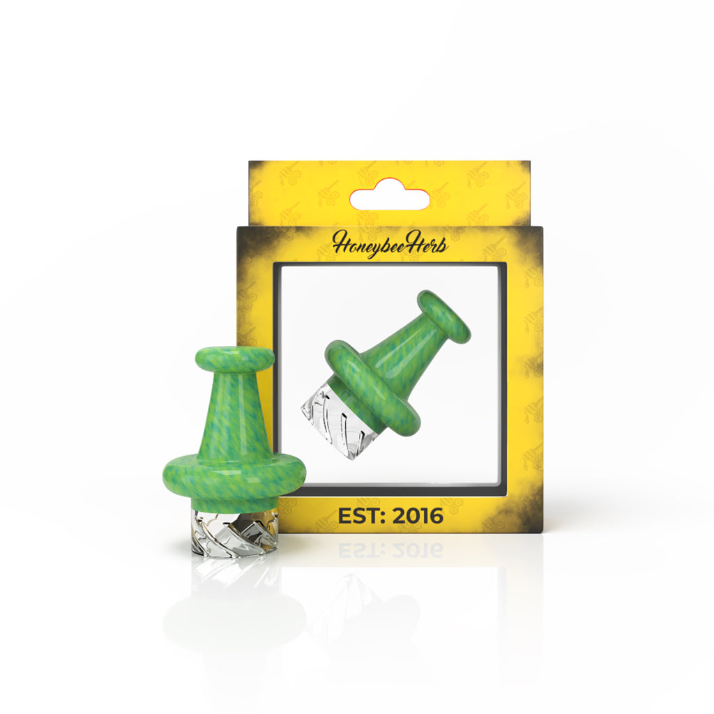 Honeybee Herb UFO Vortex Spinner Carb Cap in Vibrant Colors