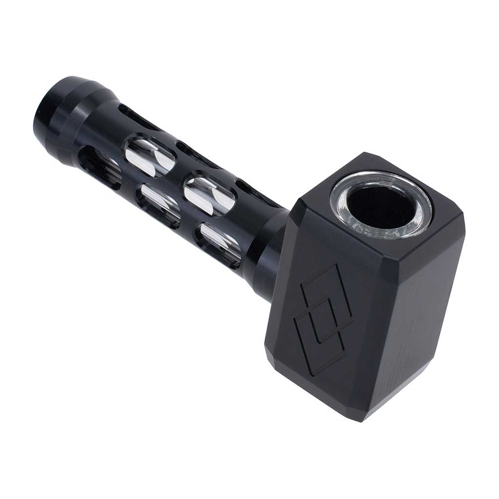 Aluminum Glass Hybrid Hammer Hand Pipe