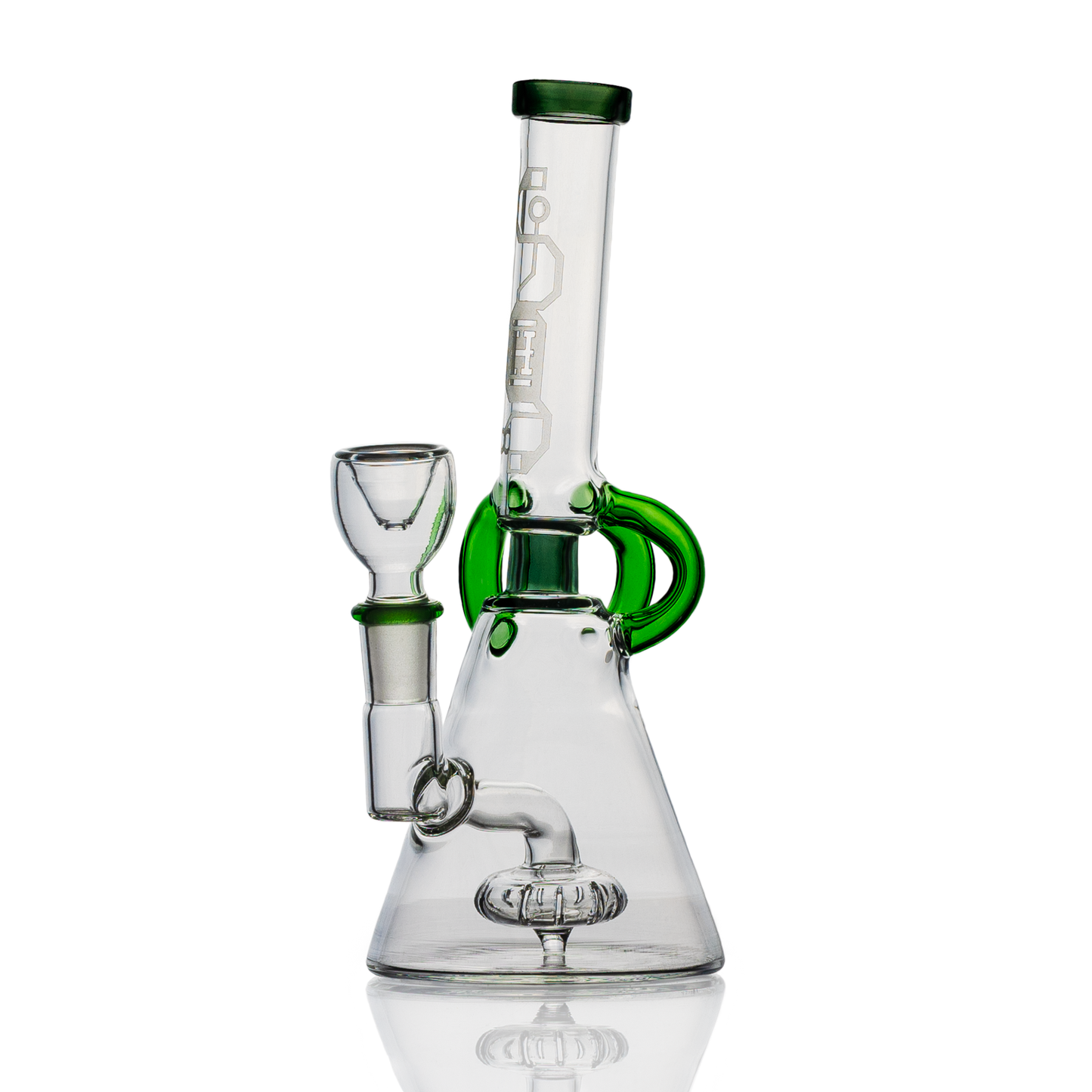 Hemper 7" Glow-in-the-Dark Cyberpunk Bong w/ Showerhead Percolator