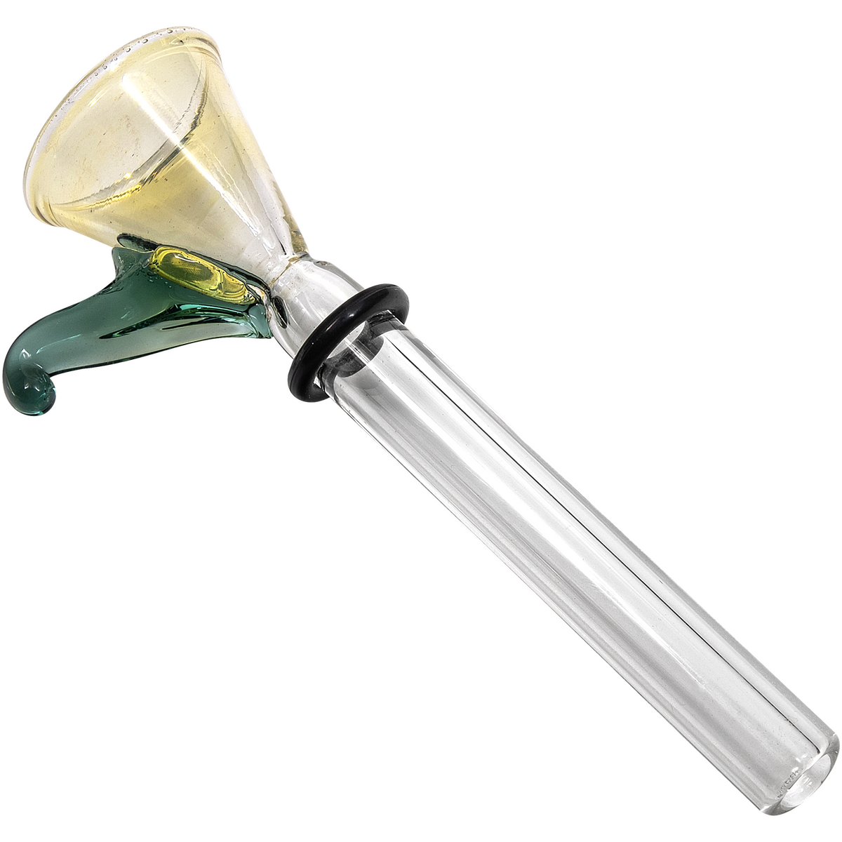 LA Pipes 9mm Funnel Slide Bowl with Handle for Pull-Stem Bongs