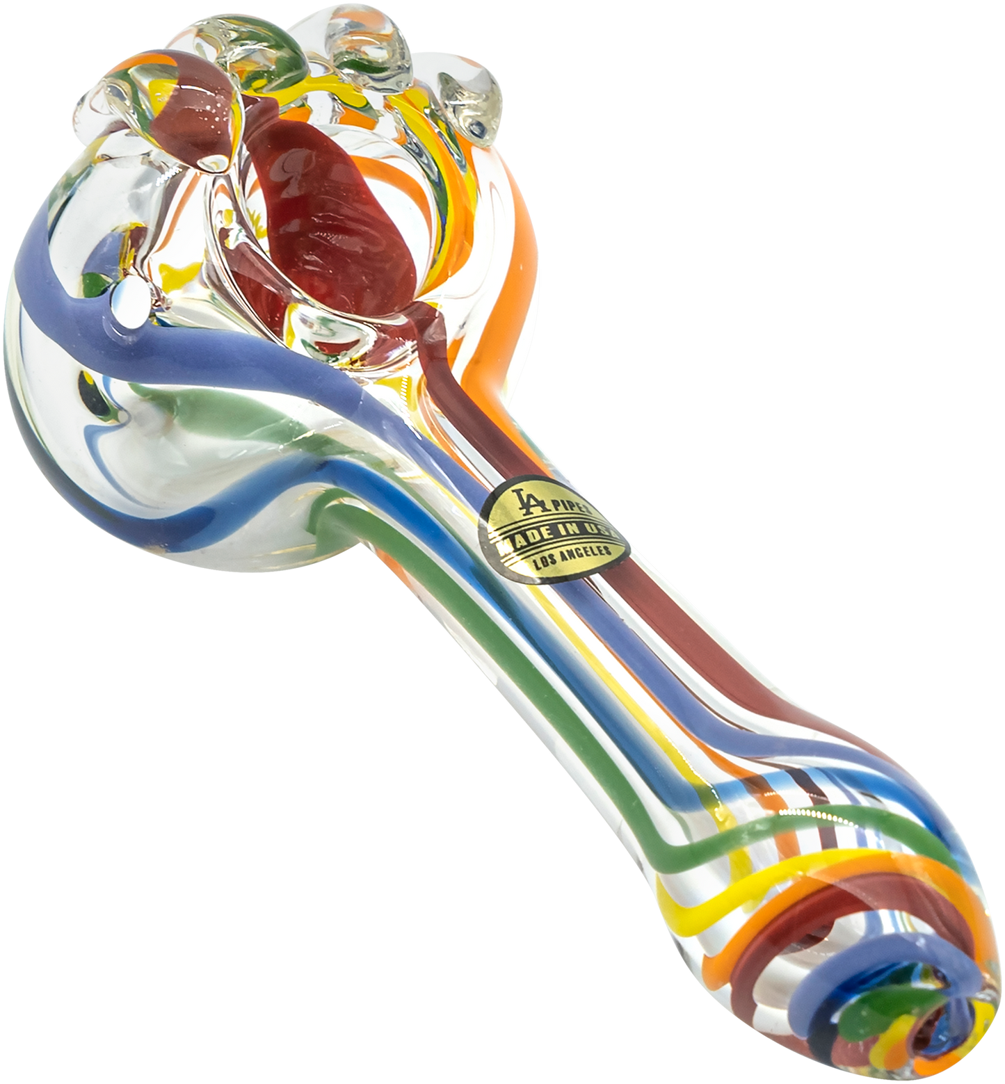 LA Pipes Rainbow Ripper Spoon Pipe