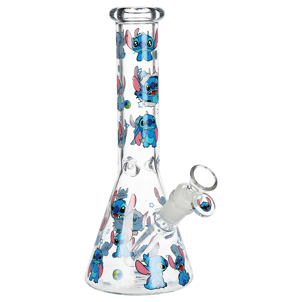 Little Blue Creature Beaker Glass Water Pipe | 10" | 14mm F