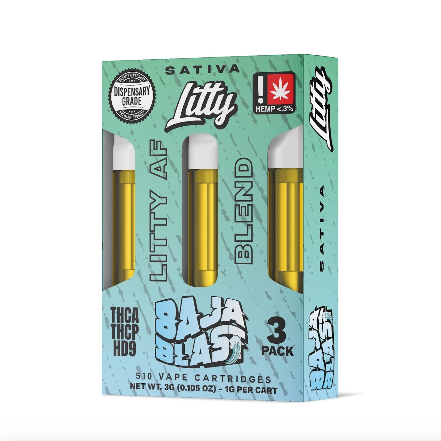 Litty AF Blend Baja Blast Device - 3 Pack