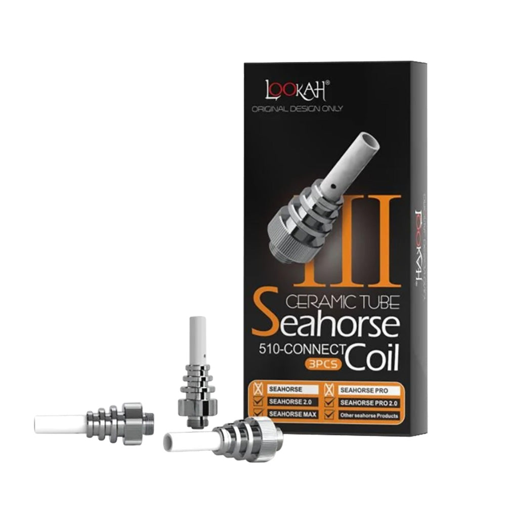 Lookah Seahorse Ceramic Tube 510 Thread Coil III - 3 Pack