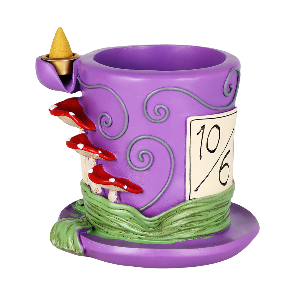 Mad Hatter Shroom Waterfall Backflow Incense Burner | 4.75" x 5"