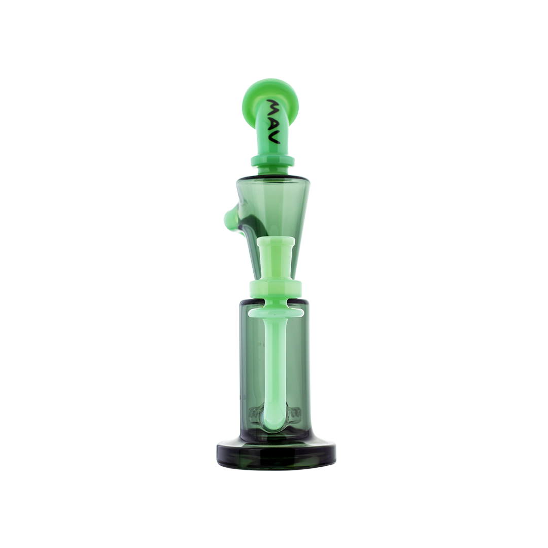 MAV Glass Echo Park 9.5" Dab Rig with Slit Puck Perc & 14mm Banger