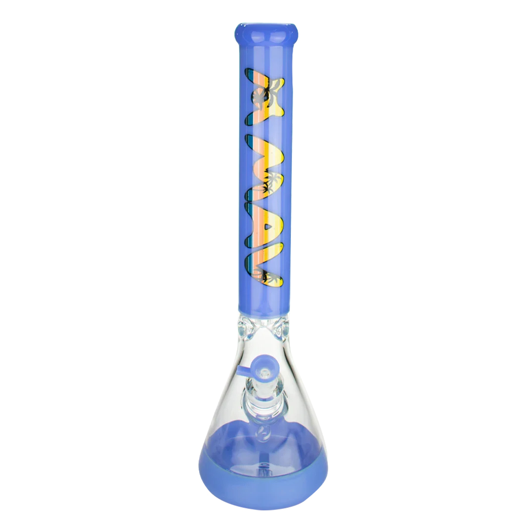 MAV Glass Mav - Purple California Retro 18" Full Color Beaker Bong