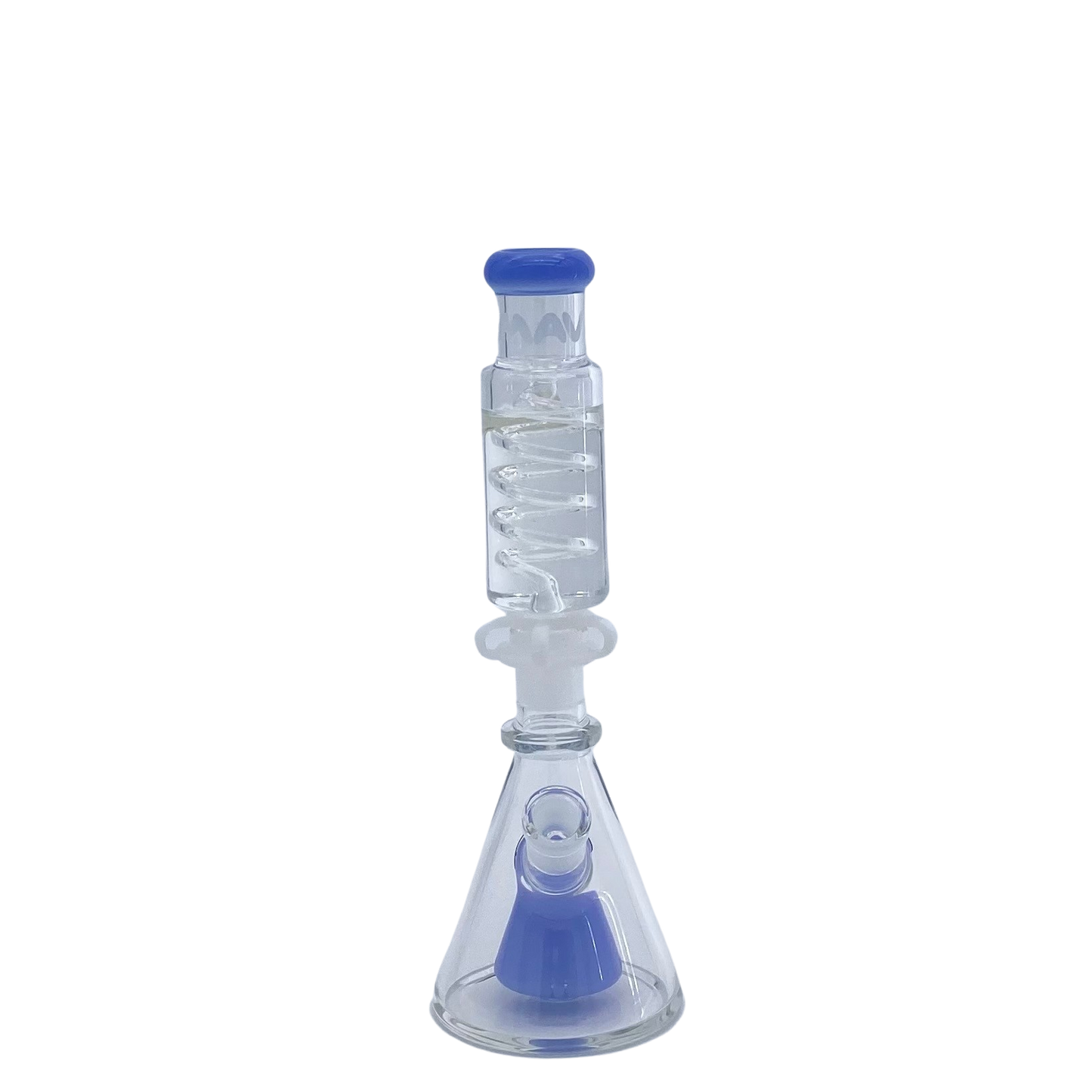 MAV Glass Mini Lavender Slitted Pyramid Beaker Freezable Coil System
