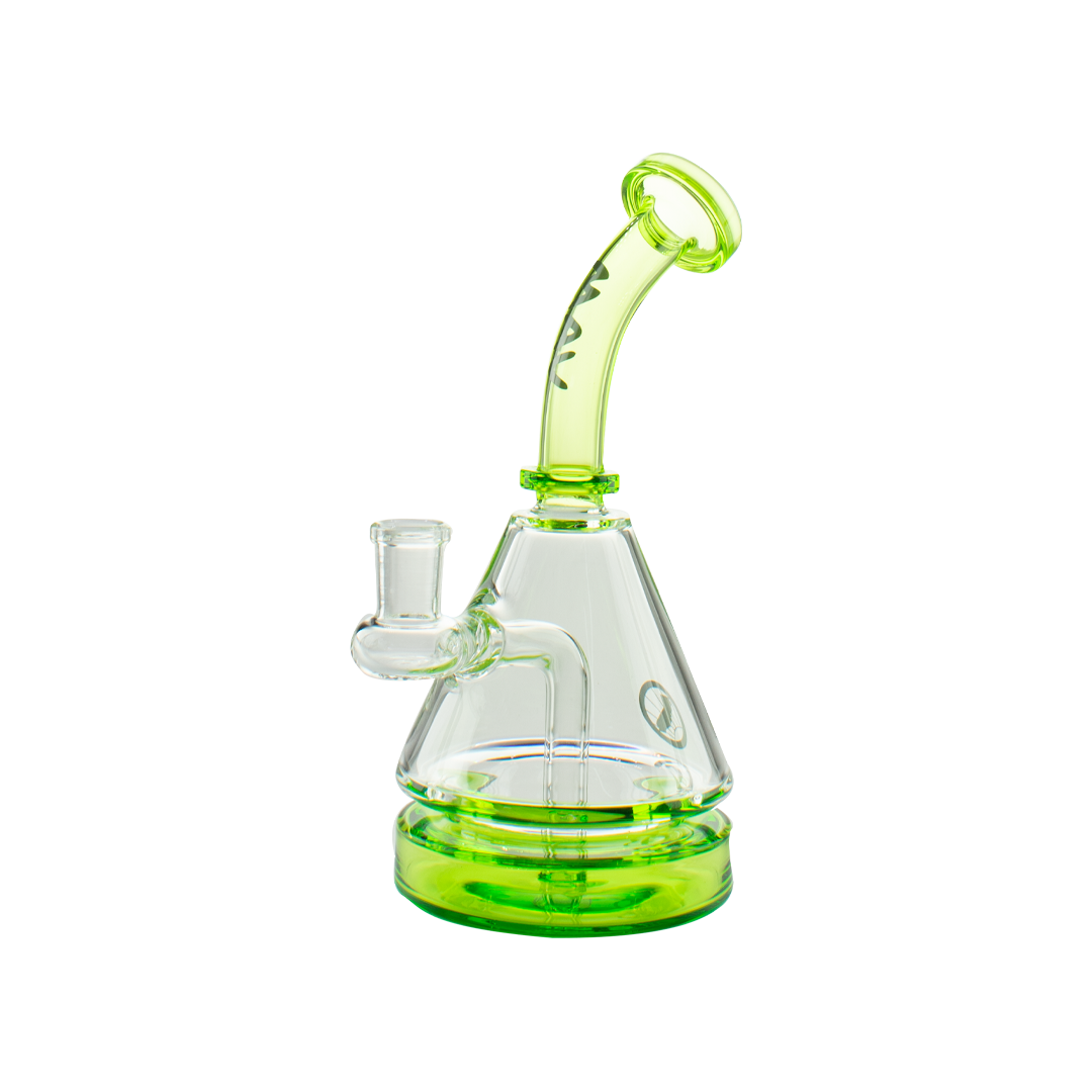 MAV Glass Pyramid 8" Stable Bong with 2 Hole Diffuser & 14MM Female Joint