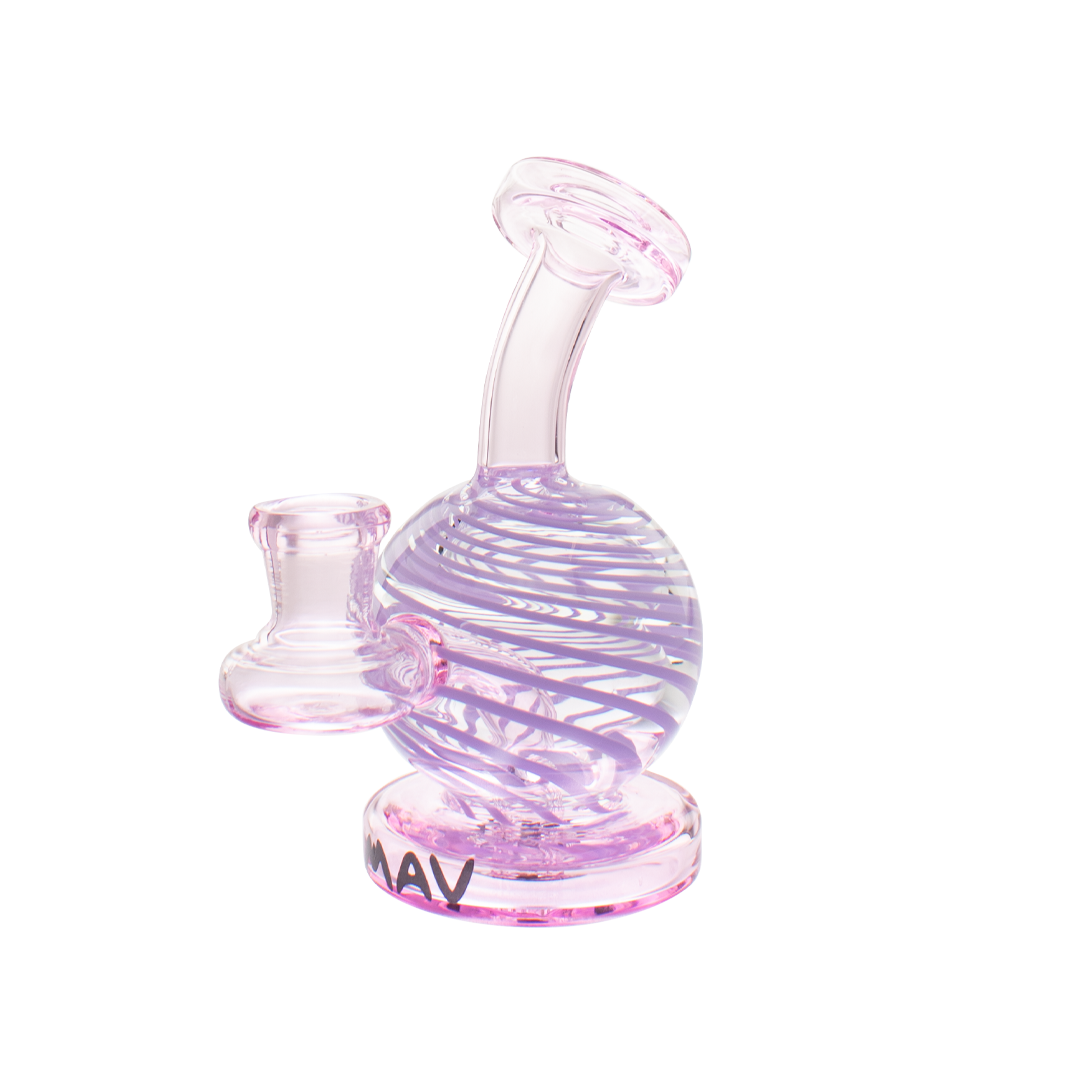 MAV Glass Solar Bulb Rig - 4.5" Swirly Body, Dual Diffusion, with Bowl