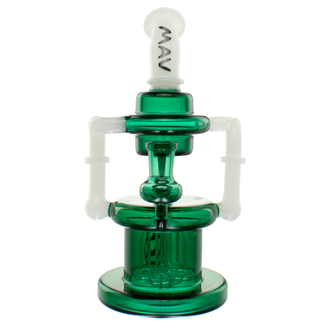 MAV Glass The Pasadena Microscopic Quad Shower Bent Neck Recycler