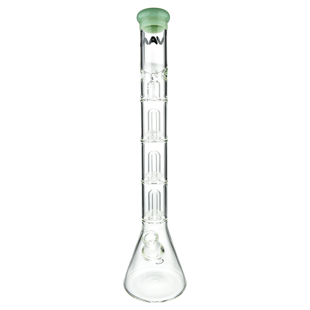 MAV Glass Triple Ufo Beaker Bong