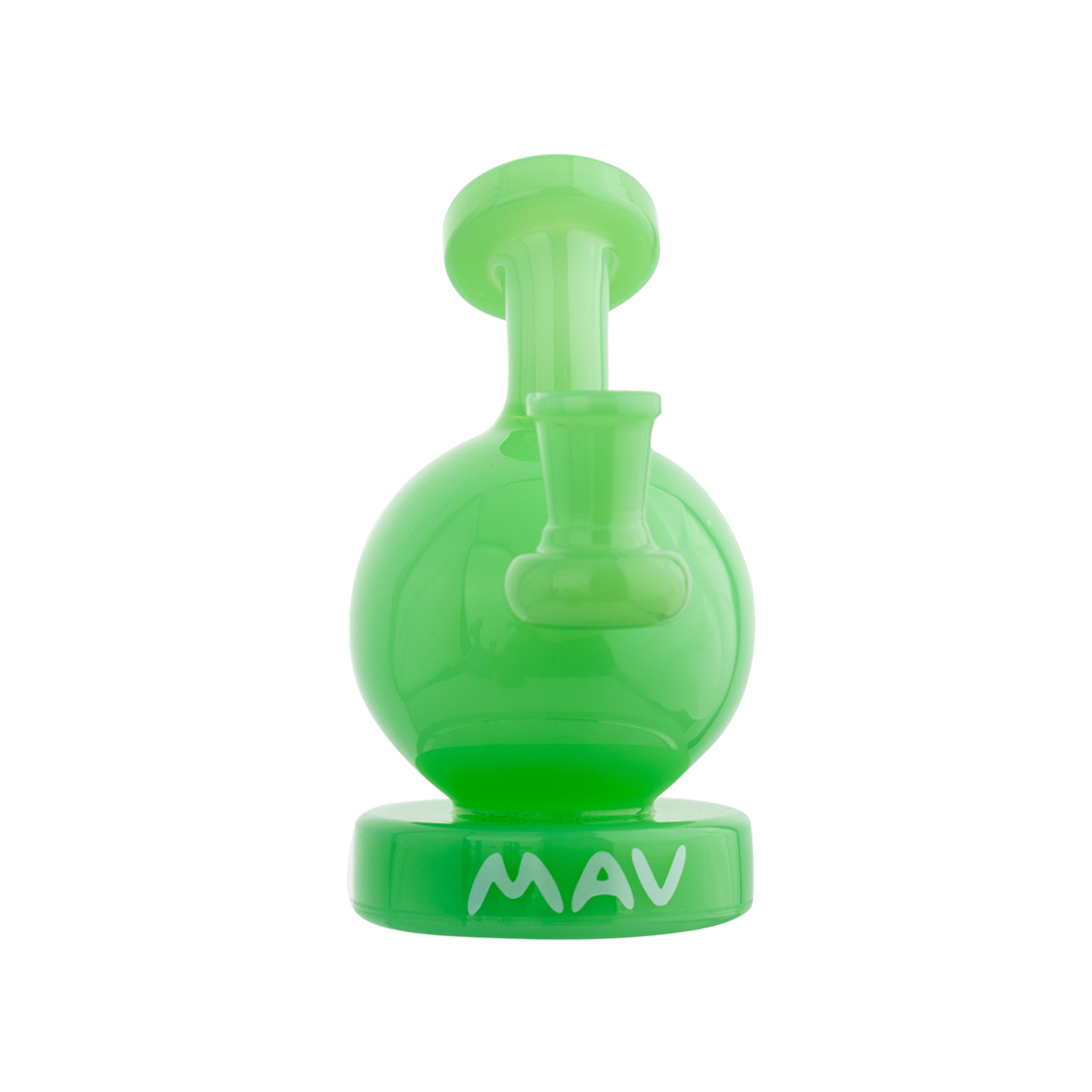 MAV Glass Vintage Bulb Dab Rig with Two-Hole Diffuser & Bowl