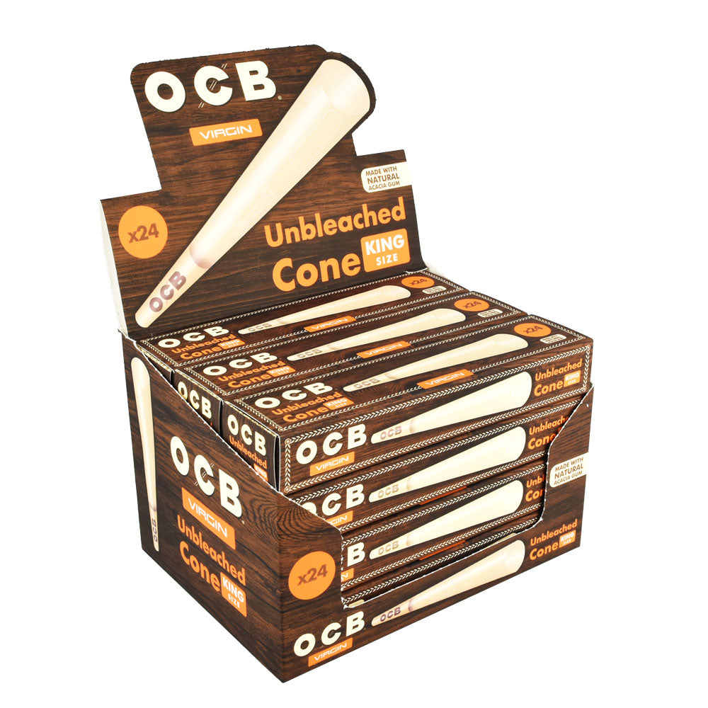 OCB Virgin Unbleached Cones - 12 Pack