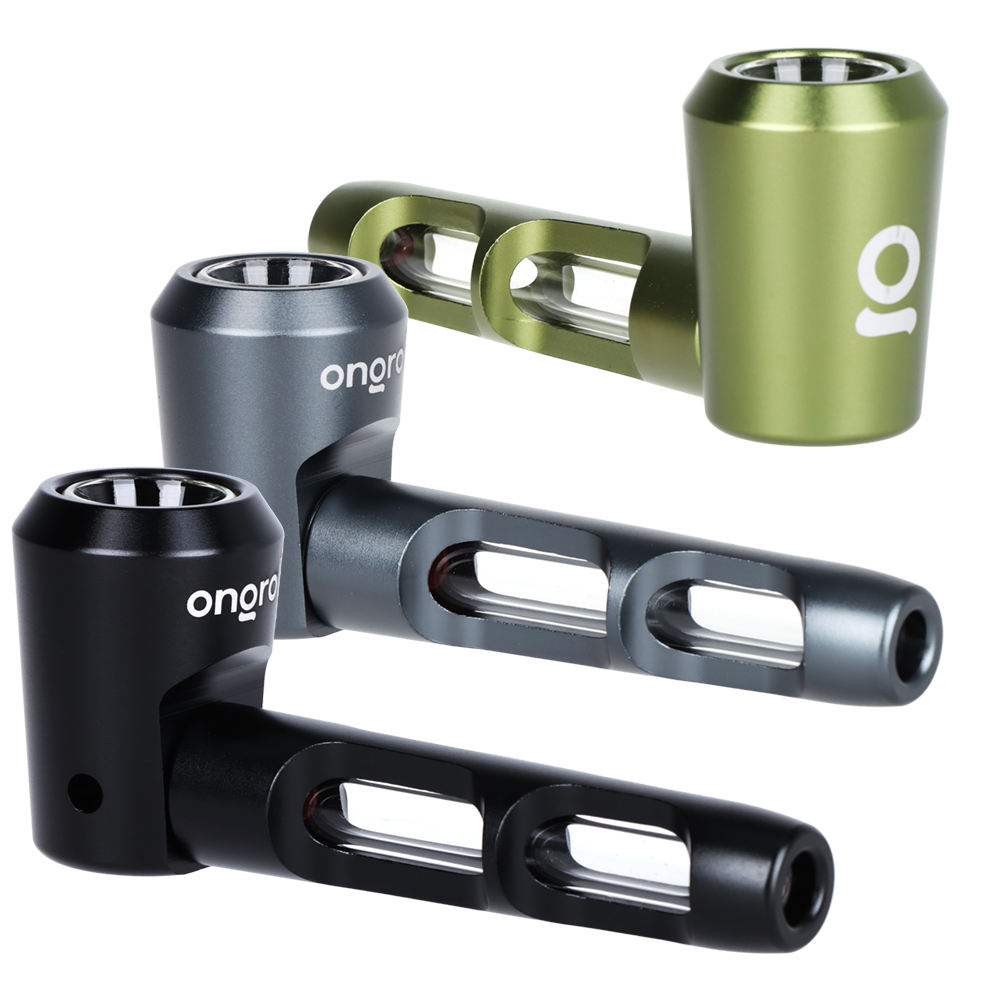 ONGROK Aluminum & Glass Spoon Pipe | 4.25"