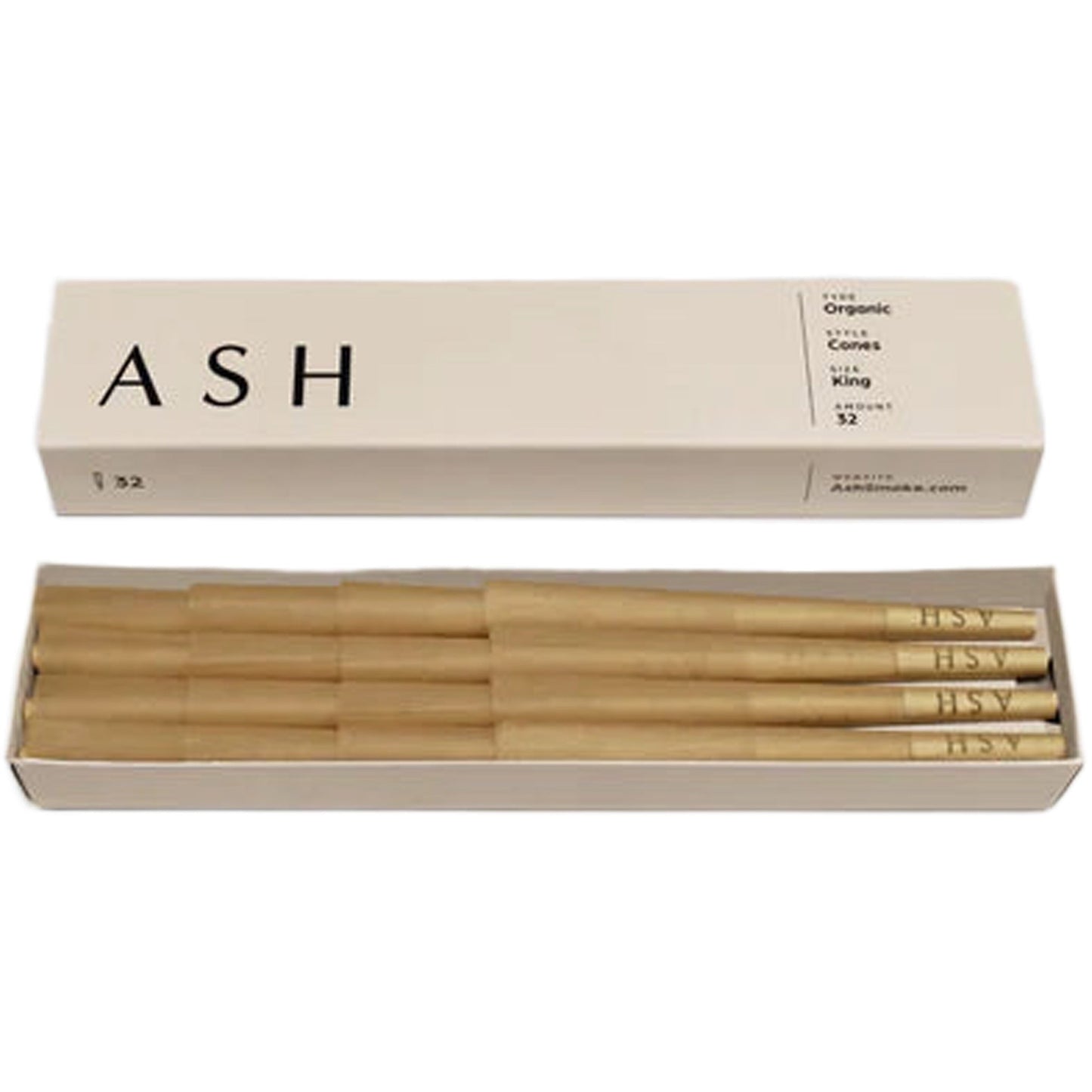 Ash Pre-Rolled Cones | Organic | 32 Count