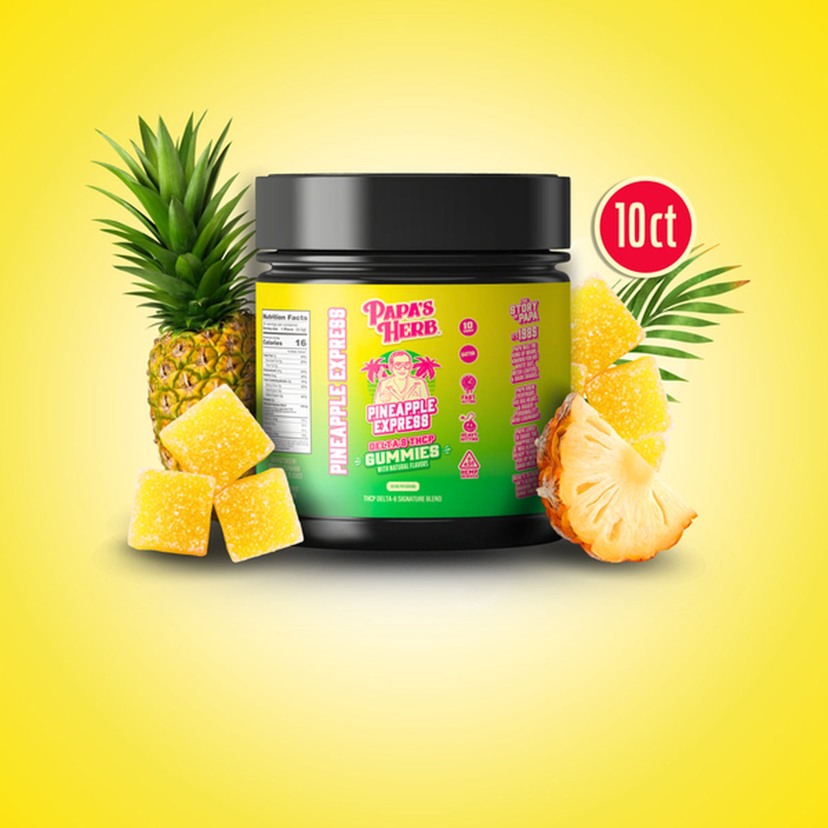 Papa's Herb Delta 8 + THC-P Gummies - 1000mg (10ct)