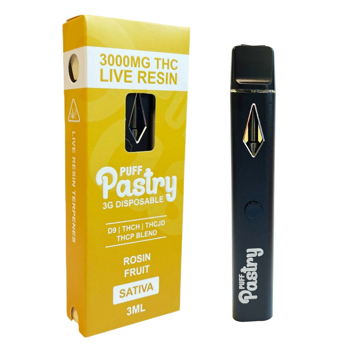 Puff Pastry THC Live Resin Blend Device - 3000mg
