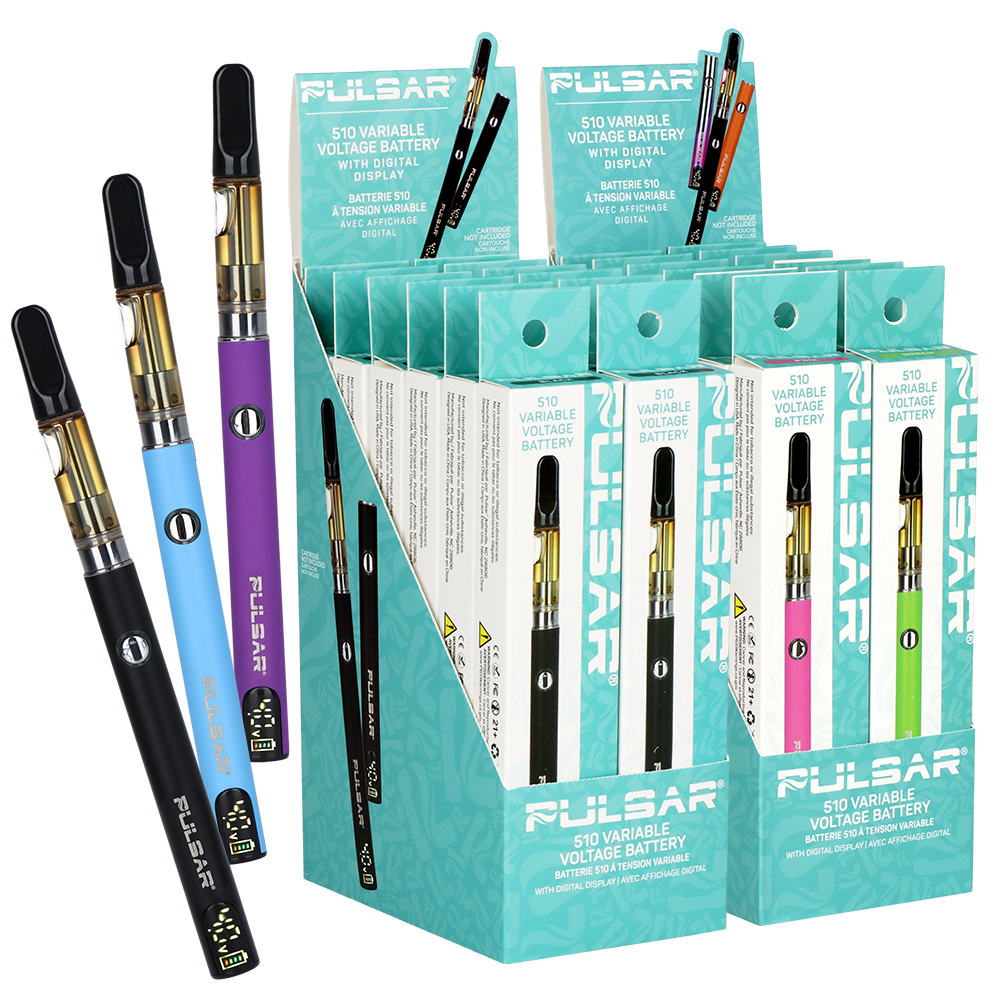 Pulsar Digital Display Slim Variable Voltage 510 Vape Battery | 400mAh
