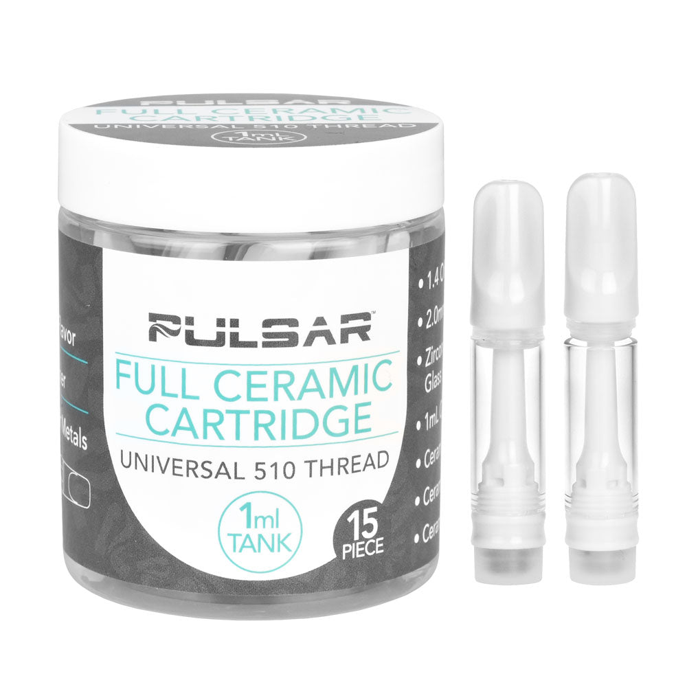Pulsar Full Ceramic Cartridge Tanks | 1 ML | 15pc Display