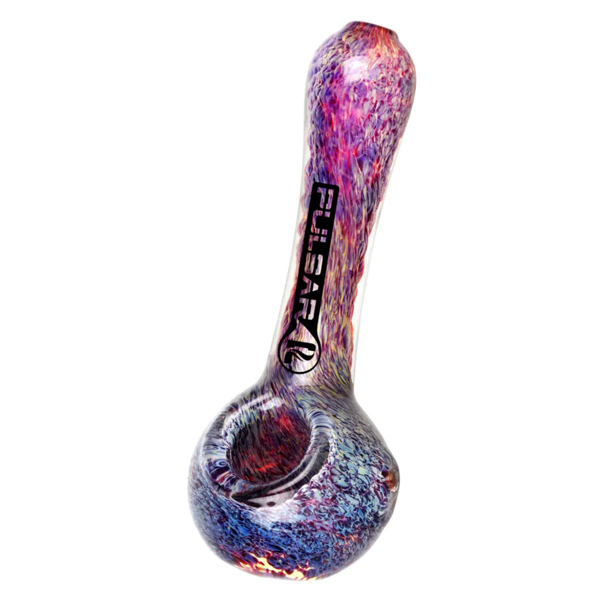 Pulsar Melting Color Fritted Glass Spoon Pipe