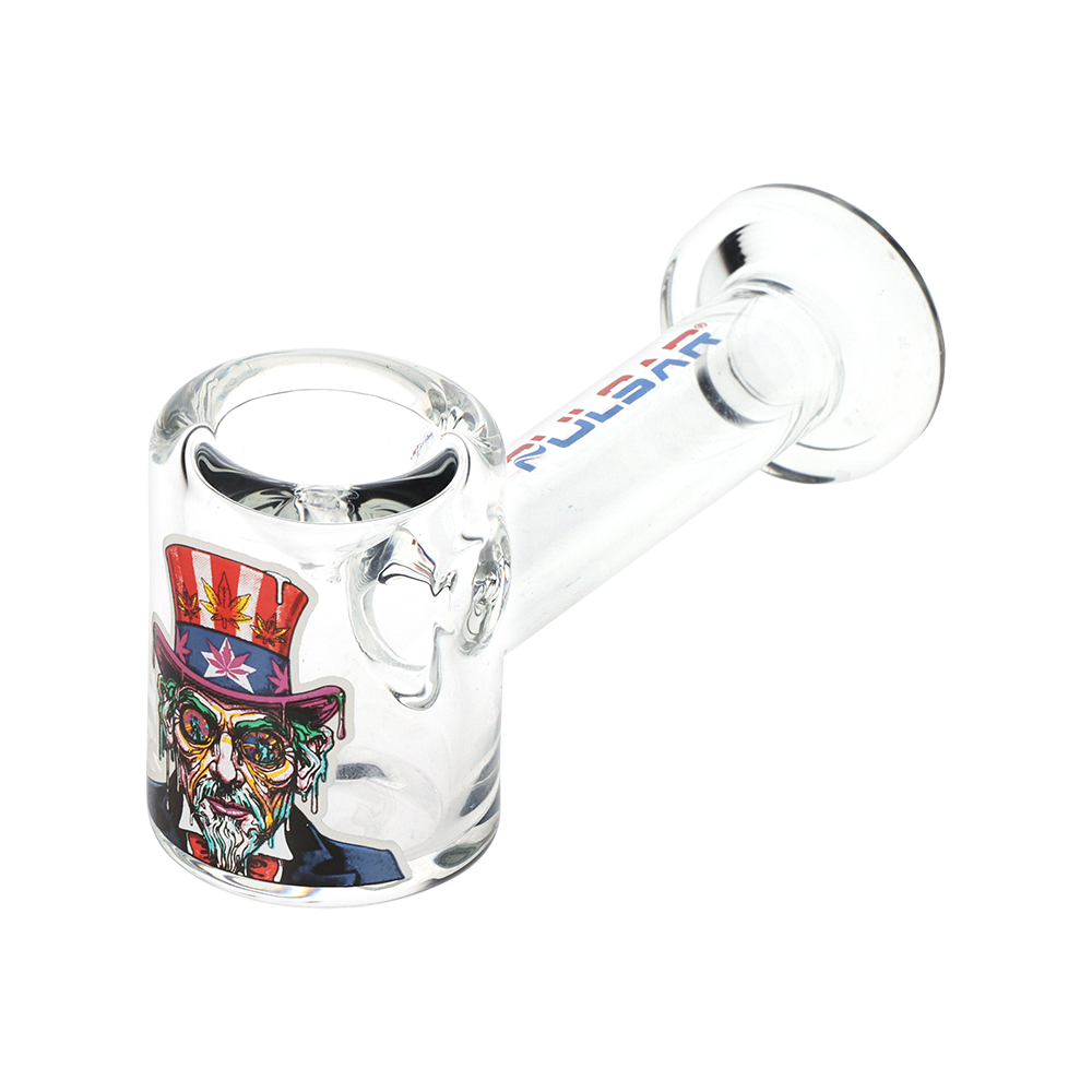 Pulsar Melting Uncle Sam Glass Hand Pipe | 4.5"