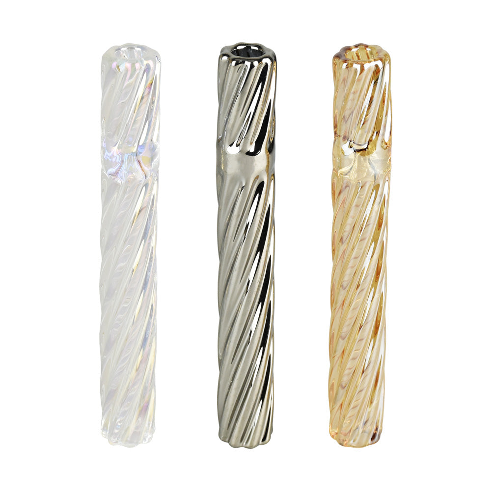 Pulsar Rainbow Twist Glass One Hitter - 48 Pack